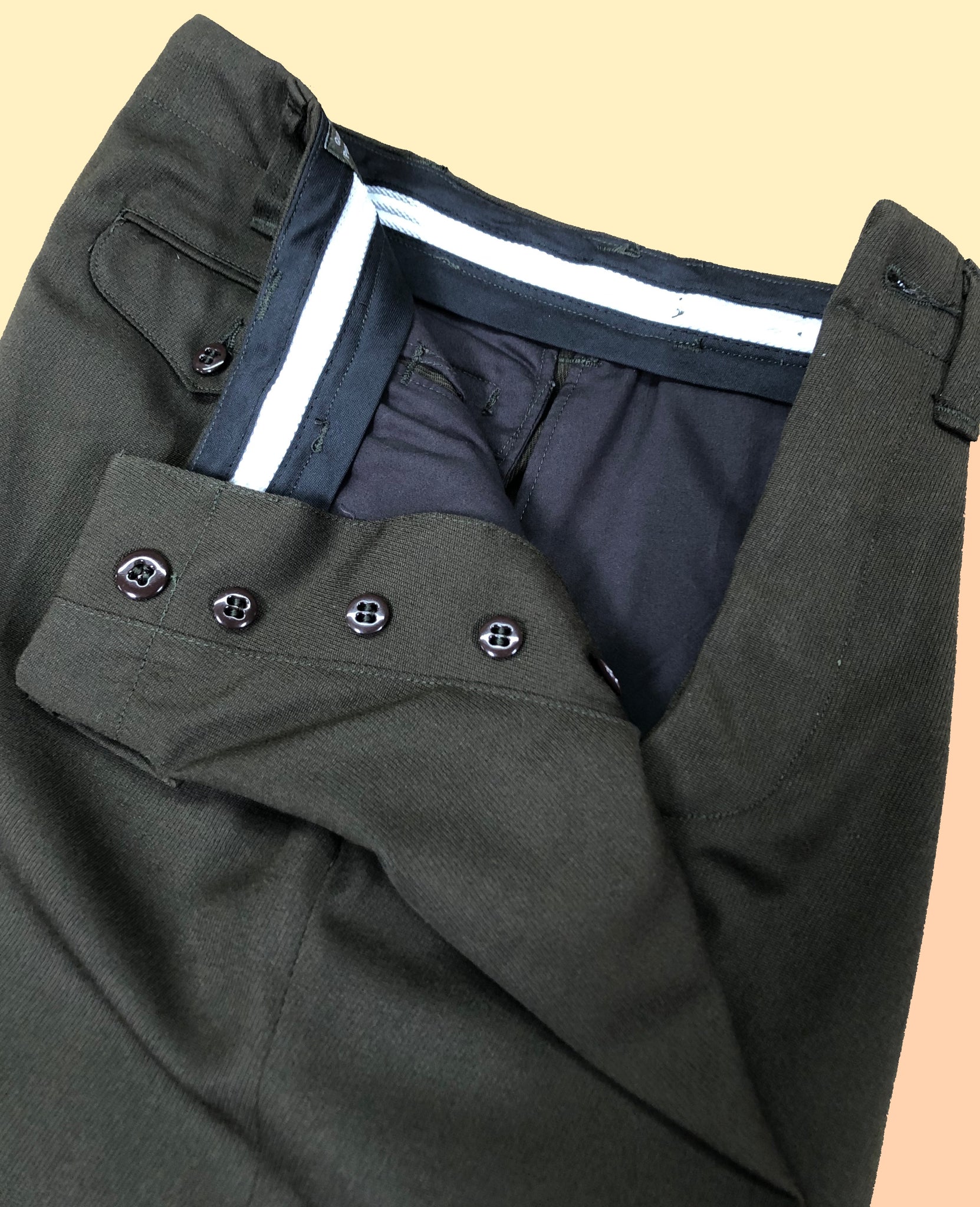 Trousers, Dress, Regulation, Officer's, Dark Shade Elastique