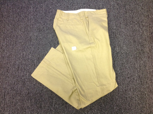 Trousers, Cotton, Khaki, Army. CLOSEOUT sold as-is. All sales final.